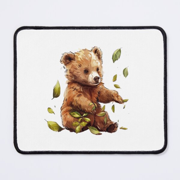 Item preview, Bear Cub | Cute Woodland Animal Watercolor Art designed and sold by Mandayartstudio.