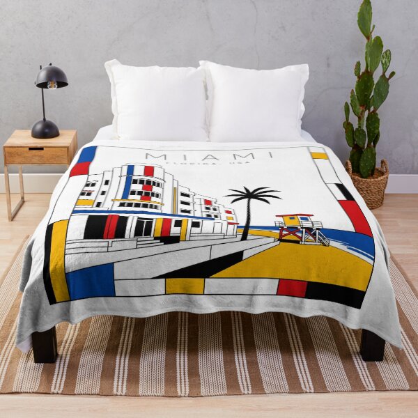 Item preview, Miami Mondrian style poster 3D designed and sold by CMYKStudio.