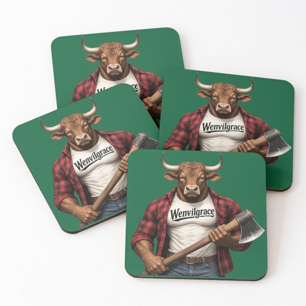 Item preview, Lumberjack Bull designed and sold by Wenvilgrace.