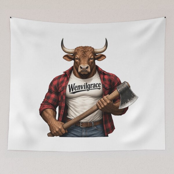 Item preview, Lumberjack Bull designed and sold by Wenvilgrace.