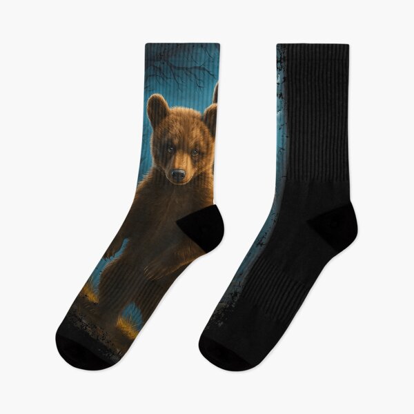 Item preview, Somiedo Bears In Moonlight Wilderness Forest Brown Bear Wildlife Nature Art designed and sold by RuperDelois.