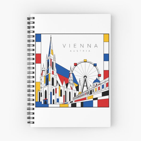 Item preview, Vienna Mondrian style poster 3D designed and sold by CMYKStudio.