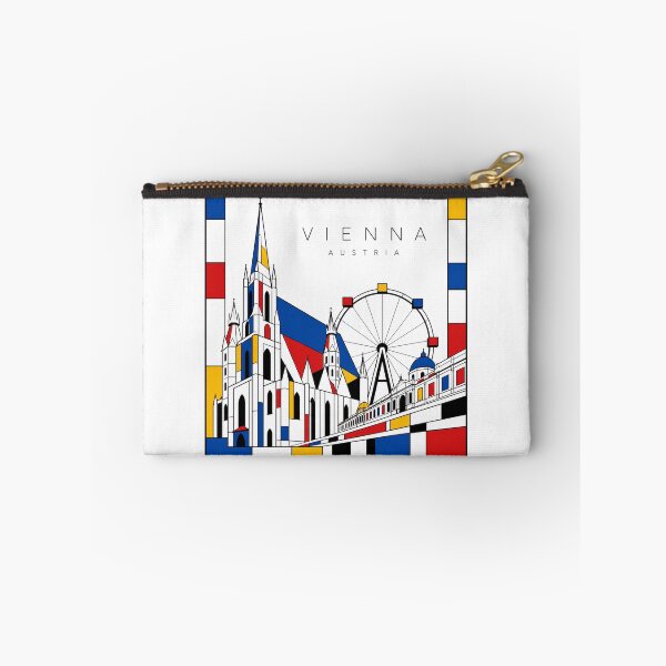 Item preview, Vienna Mondrian style poster 3D designed and sold by CMYKStudio.