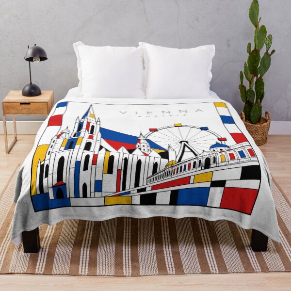 Item preview, Vienna Mondrian style poster 3D designed and sold by CMYKStudio.