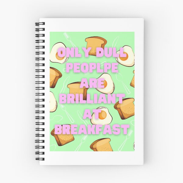 Item preview, Only dull people are brilliant at breakfast art designed and sold by By The Moon.
