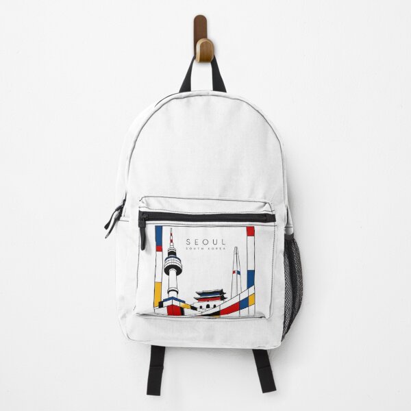 Item preview, Seoul Mondrian style poster 3D designed and sold by CMYKStudio.