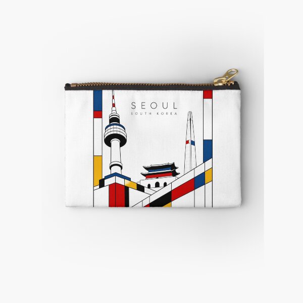 Item preview, Seoul Mondrian style poster 3D designed and sold by CMYKStudio.