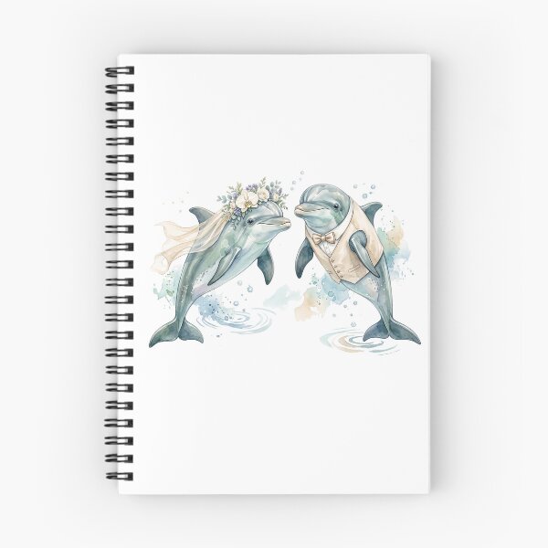 Item preview, Dolphin Wedding Couple Art designed and sold by Roy & Tiffany.