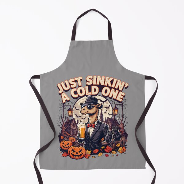 Item preview, Camel Drinking Humour – Just Sinkin' a Cold One Halloween – Funny Beer T-Shirt designed and sold by Grang Art Artistic Designs.