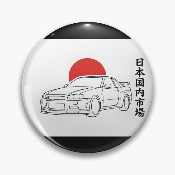 Item preview, Minimalist 90s JDM Sports Car Line Art designed and sold by eihabo.