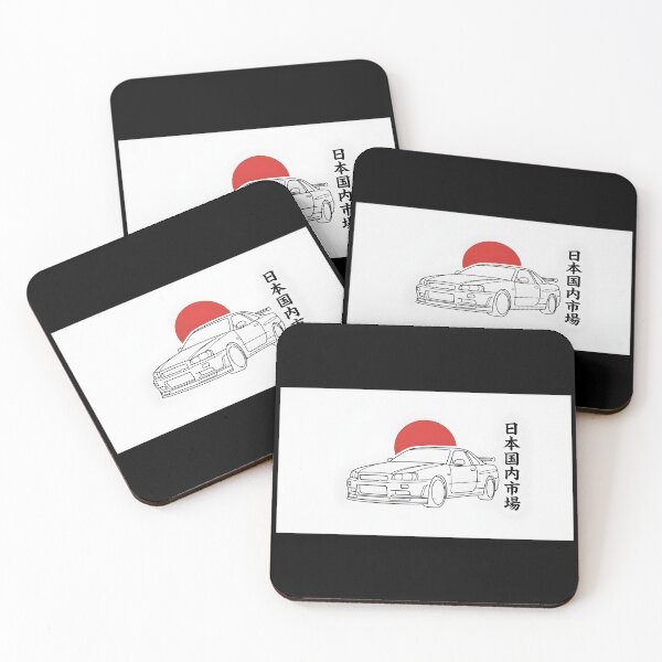 Item preview, Minimalist 90s JDM Sports Car Line Art designed and sold by eihabo.