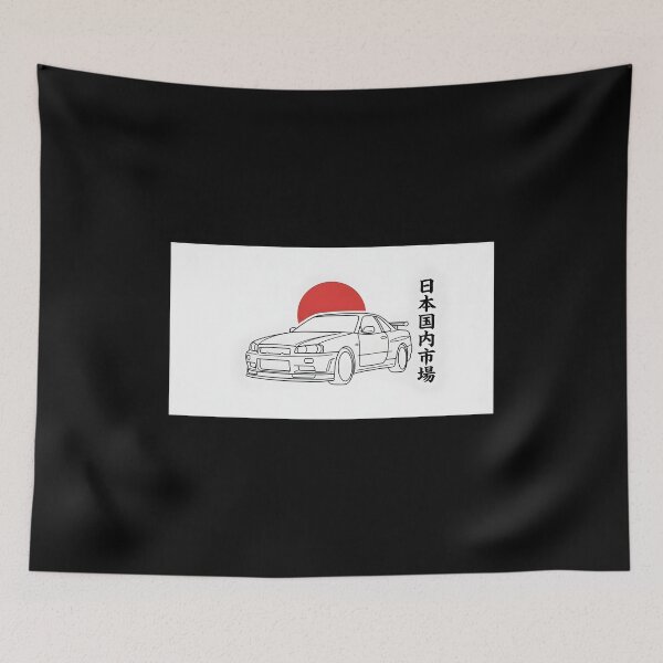 Item preview, Minimalist 90s JDM Sports Car Line Art designed and sold by eihabo.