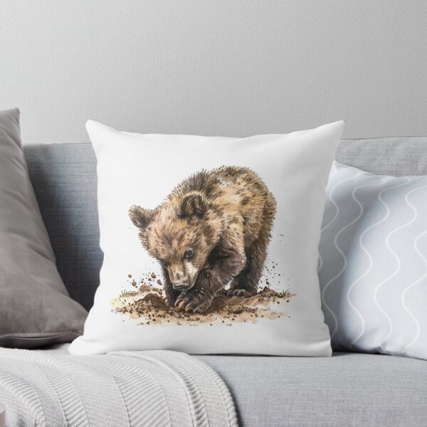 Item preview, Bear Cub | Cute Woodland Animal Watercolor Art designed and sold by Mandayartstudio.