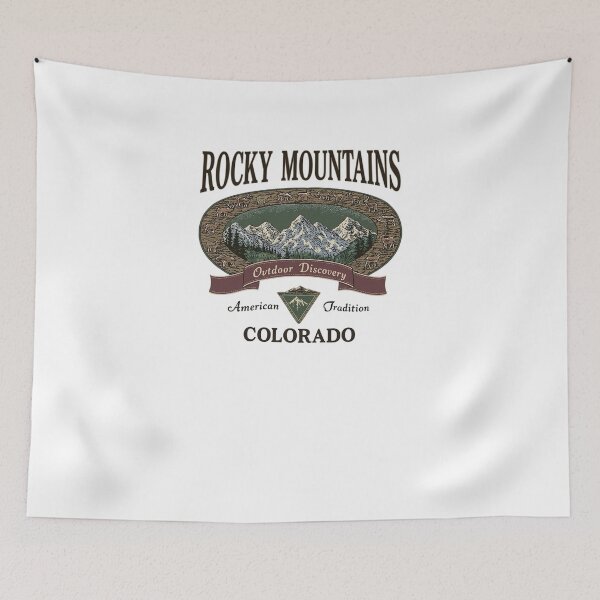 Item preview, Rocky Mountains Colorado Vintage Outdoor Adventure Wilderness Graphic T-Shirt designed and sold by Banyvim.
