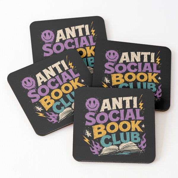 Item preview, Anti Social Book Club Introvert Bookworm Reader designed and sold by HumansStuck12.