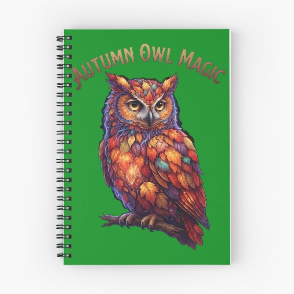 Item preview, Autumn Owl Magic Fall Leaves Nature Forest Bird Art designed and sold by Evelashop.