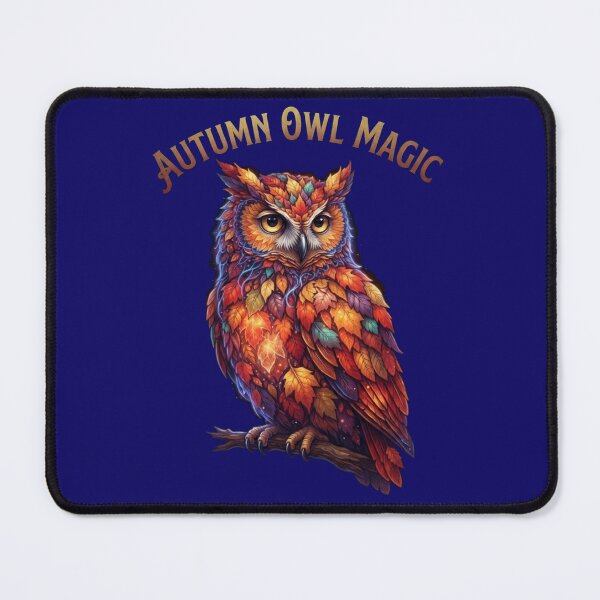 Item preview, Autumn Owl Magic Fall Leaves Nature Forest Bird Art designed and sold by Evelashop.