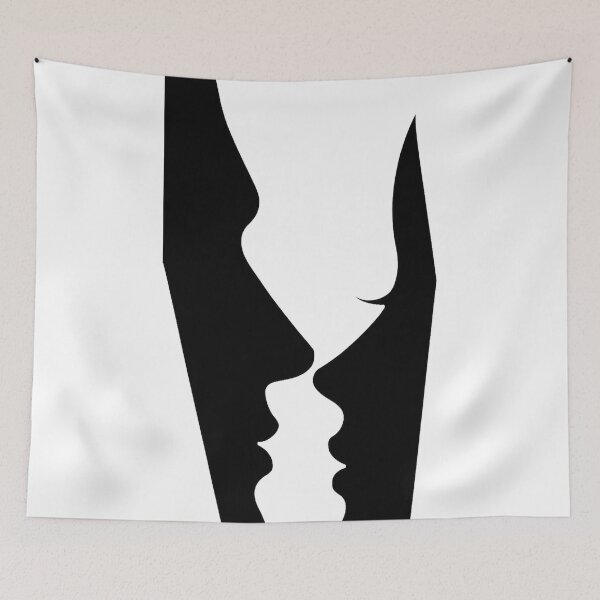 Item preview, Abstract Face to Face Optical Illusion designed and sold by GRFORA.