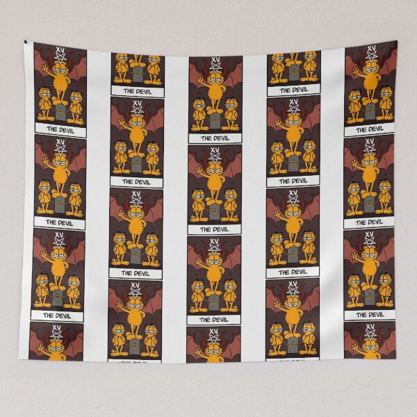 Item preview, The Devil Tarot Card But It'S Garfield designed and sold by Nova-hLeivghky.