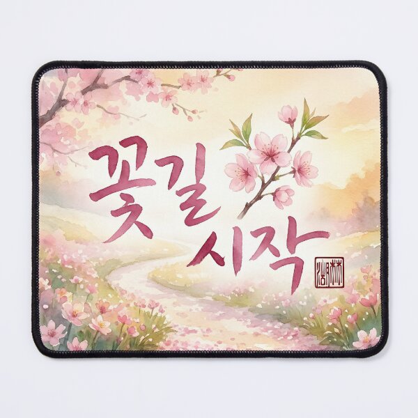 Item preview, Beginning of a Flower Path Korean Calligraphy Watercolor Art designed and sold by K-Brush.