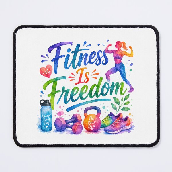 Item preview, Fitness is freedom designed and sold by nimmitrends.