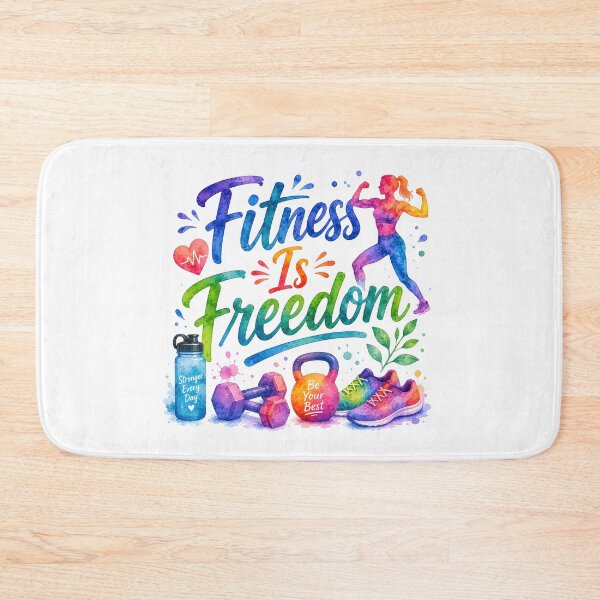 Item preview, Fitness is freedom designed and sold by nimmitrends.