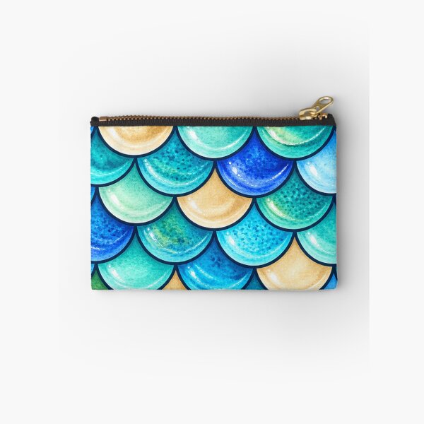 Item preview, Ocean Blue Fish Scales – Seamless Marine Inspired Design designed and sold by annenambiro.