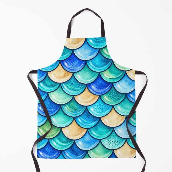 Item preview, Ocean Blue Fish Scales – Seamless Marine Inspired Design designed and sold by annenambiro.