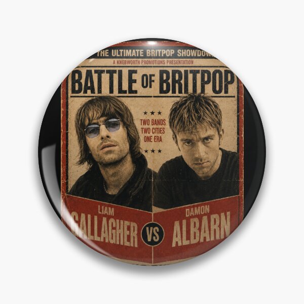 Item preview, Britpop Battle Vintage Poster designed and sold by Youmytype.
