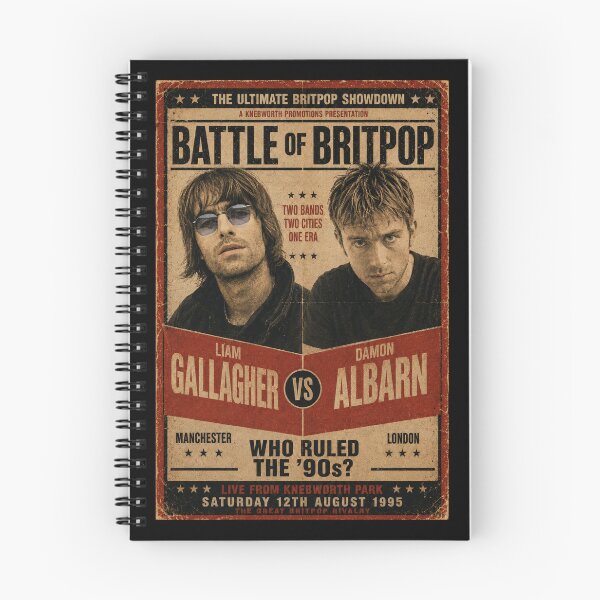 Item preview, Britpop Battle Vintage Poster designed and sold by Youmytype.