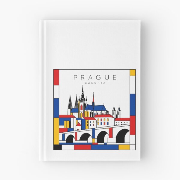 Item preview, Prague Mondrian style poster 3D designed and sold by CMYKStudio.