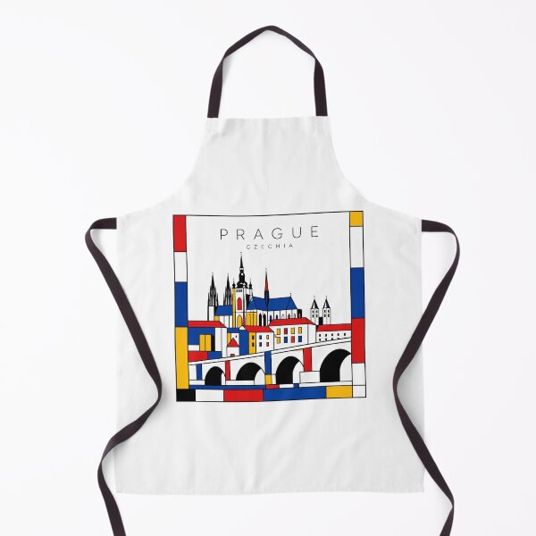 Item preview, Prague Mondrian style poster 3D designed and sold by CMYKStudio.