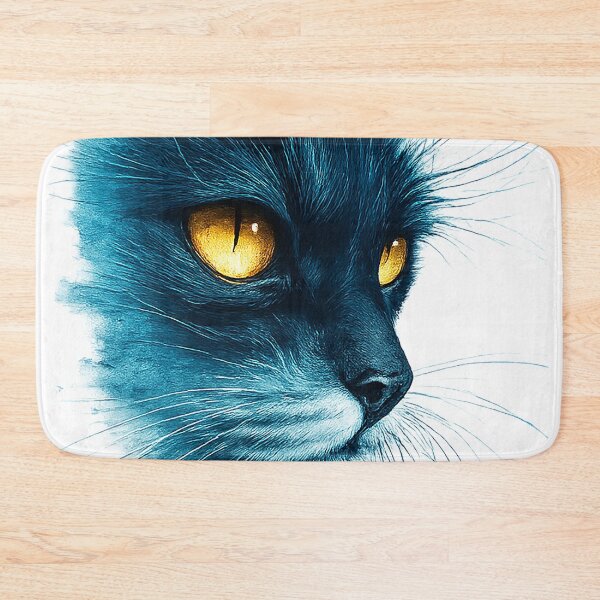 Item preview, Golden Eyes Blue Sea Cat designed and sold by GRFORA.