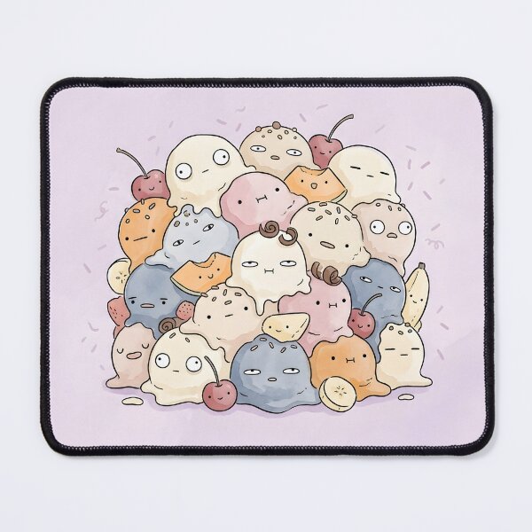 Item preview, Cute Melting Ice Cream Scoops Kawaii Summer Dessert designed and sold by DuckOddity.