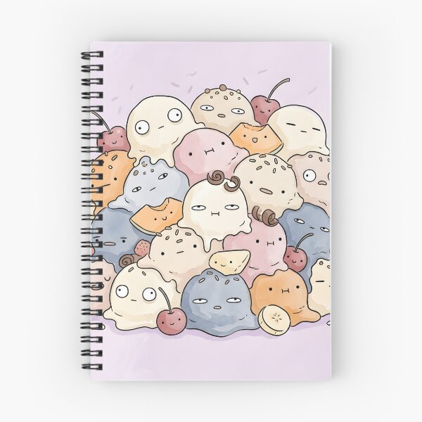 Item preview, Cute Melting Ice Cream Scoops Kawaii Summer Dessert designed and sold by DuckOddity.