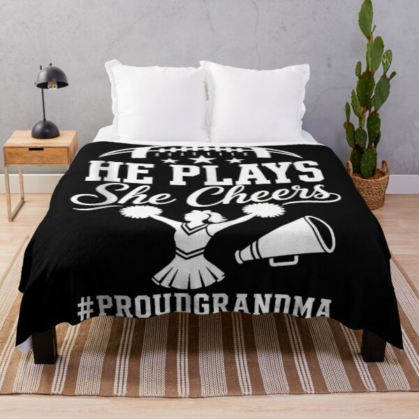 Item preview, Proud Football Grandma He Plays She Cheers Game Day Sports Supporter designed and sold by RuperDelois.