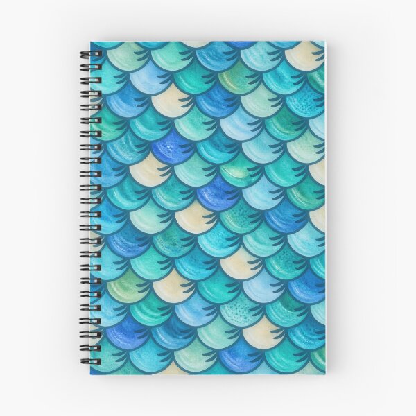 Item preview, Aquatic Fish Scale Mosaic – Turquoise, Teal & Blue designed and sold by annenambiro.