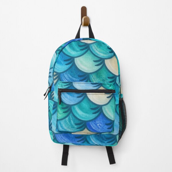 Item preview, Aquatic Fish Scale Mosaic – Turquoise, Teal & Blue designed and sold by annenambiro.