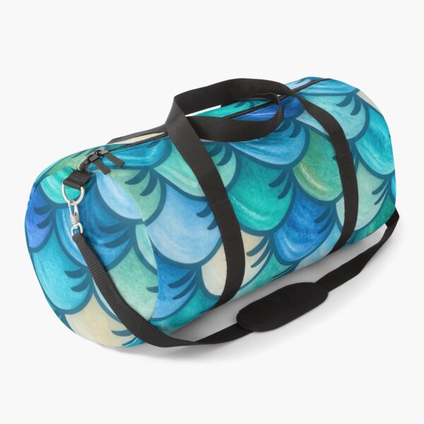 Item preview, Aquatic Fish Scale Mosaic – Turquoise, Teal & Blue designed and sold by annenambiro.