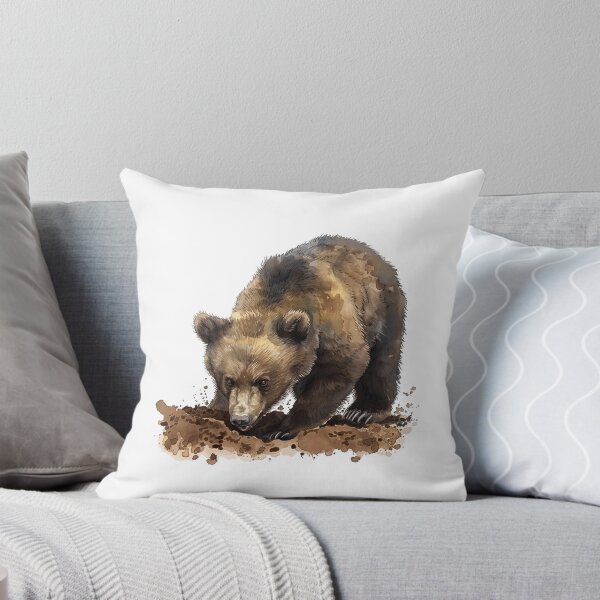 Item preview, Bear Cub | Cute Woodland Animal Watercolor Art designed and sold by Mandayartstudio.