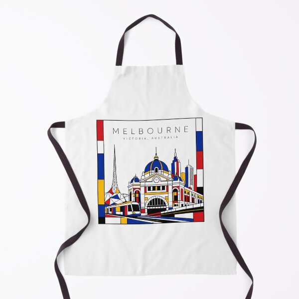 Item preview, Melbourne Mondrian style poster 3D designed and sold by CMYKStudio.