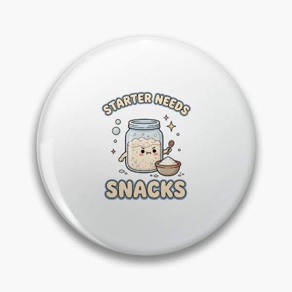 Item preview, Starter Needs Snacks Cute Sourdough Jar designed and sold by GoofyShopp.