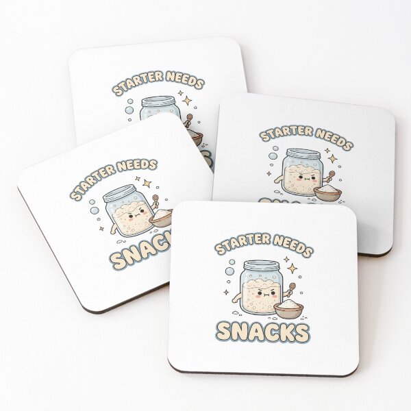 Item preview, Starter Needs Snacks Cute Sourdough Jar designed and sold by GoofyShopp.