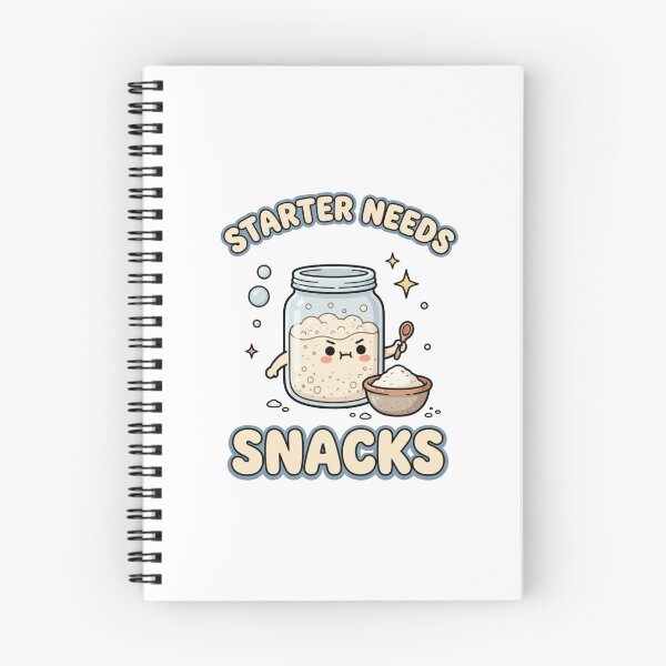 Item preview, Starter Needs Snacks Cute Sourdough Jar designed and sold by GoofyShopp.