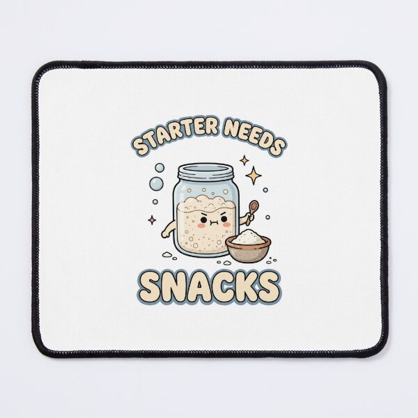 Item preview, Starter Needs Snacks Cute Sourdough Jar designed and sold by GoofyShopp.