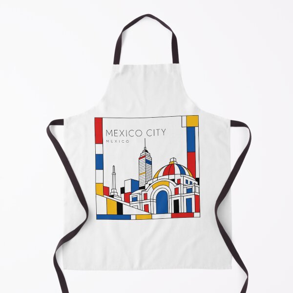Item preview, Mexico City Mondrian style poster 3D designed and sold by CMYKStudio.