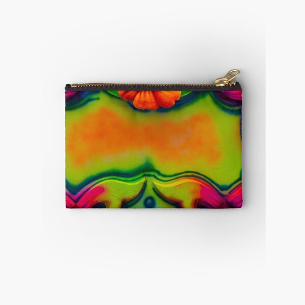 Item preview, Vibrant Neon Floral Ornamental Panel With Carved Decorative Frame And Abstract Colorful Background designed and sold by Nmallia.