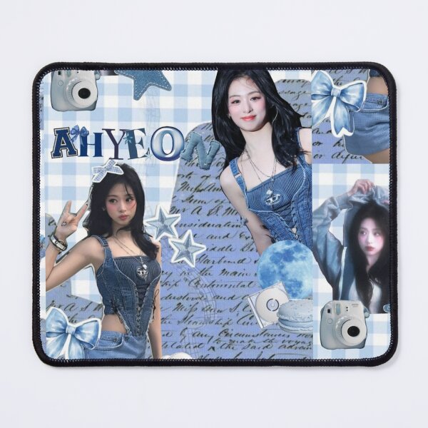 Item preview, Ahyeon BABYMONSTER Blue Denim Y2K Collage designed and sold by KryaArts27.