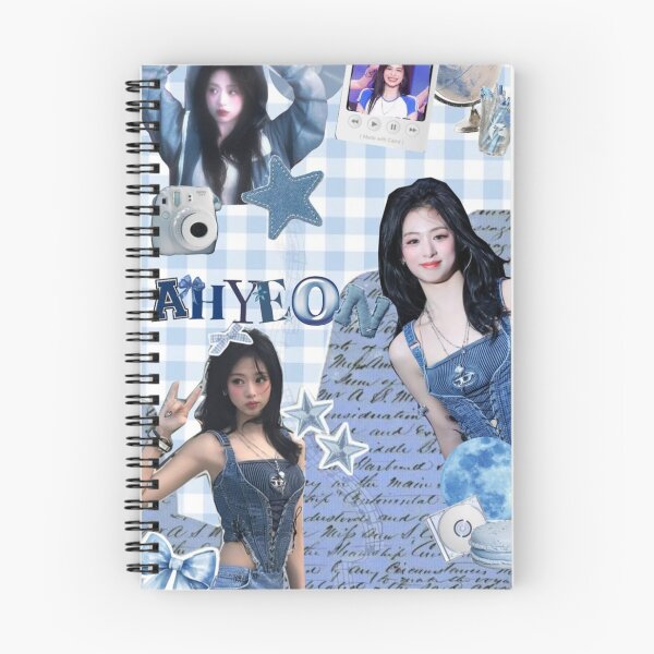 Item preview, Ahyeon BABYMONSTER Blue Denim Y2K Collage designed and sold by KryaArts27.