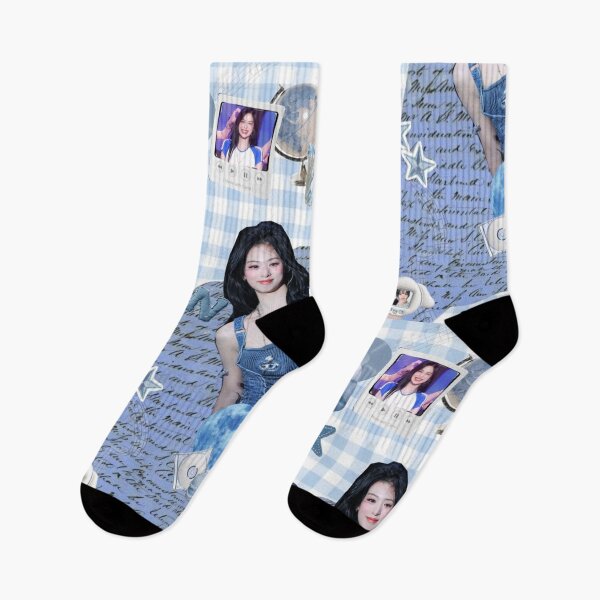Item preview, Ahyeon BABYMONSTER Blue Denim Y2K Collage designed and sold by KryaArts27.